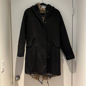 Popski Parka with Leopard fur lining